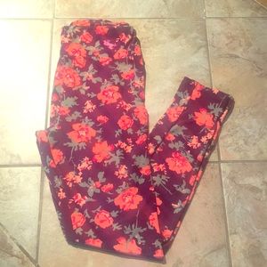 Floral Printed Lularoe Leggings